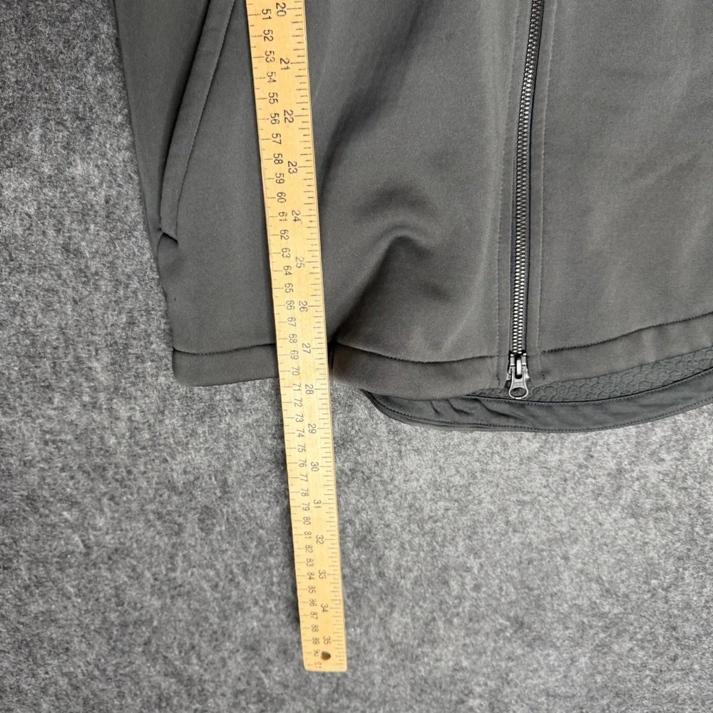 Jordan Mens Full Zip Fleece Hoodie‎ Charcoal Gray Black Mixed Media Jacket Large